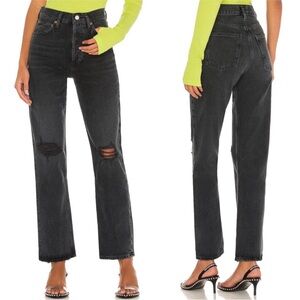 AGOLDE 90s Pinch Waist High Rise Straight Jeans Howl